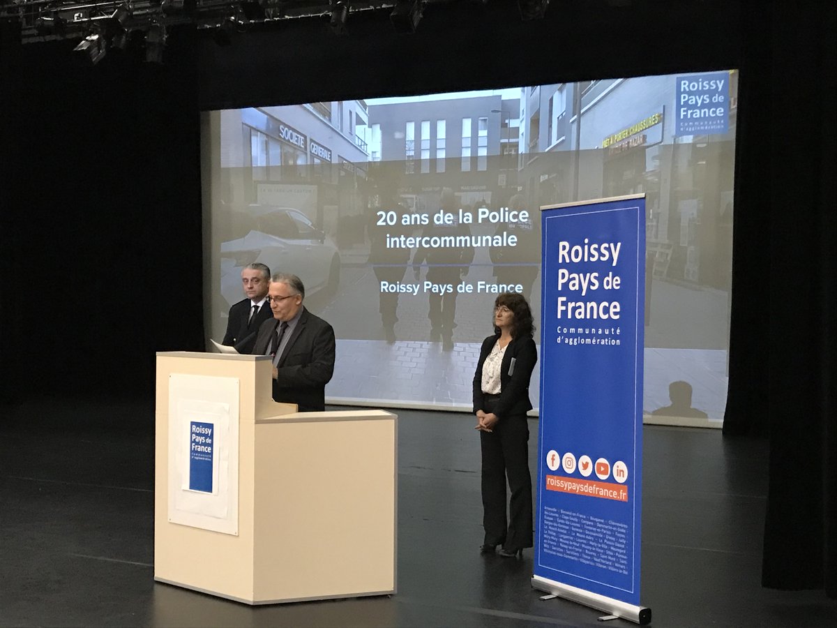 🔴 En direct de la cérémonie des 20 ans de la #Police intercommunale de l'agglomération !

En présence de Dominique LEPIDI sous-préfet de l'arrondissement de Sarcelles Préfecture du Val-d'Oise, Isabelle RUSIN vice-présidente déléguée à la Sécurité et à la prévention spécialisée👇