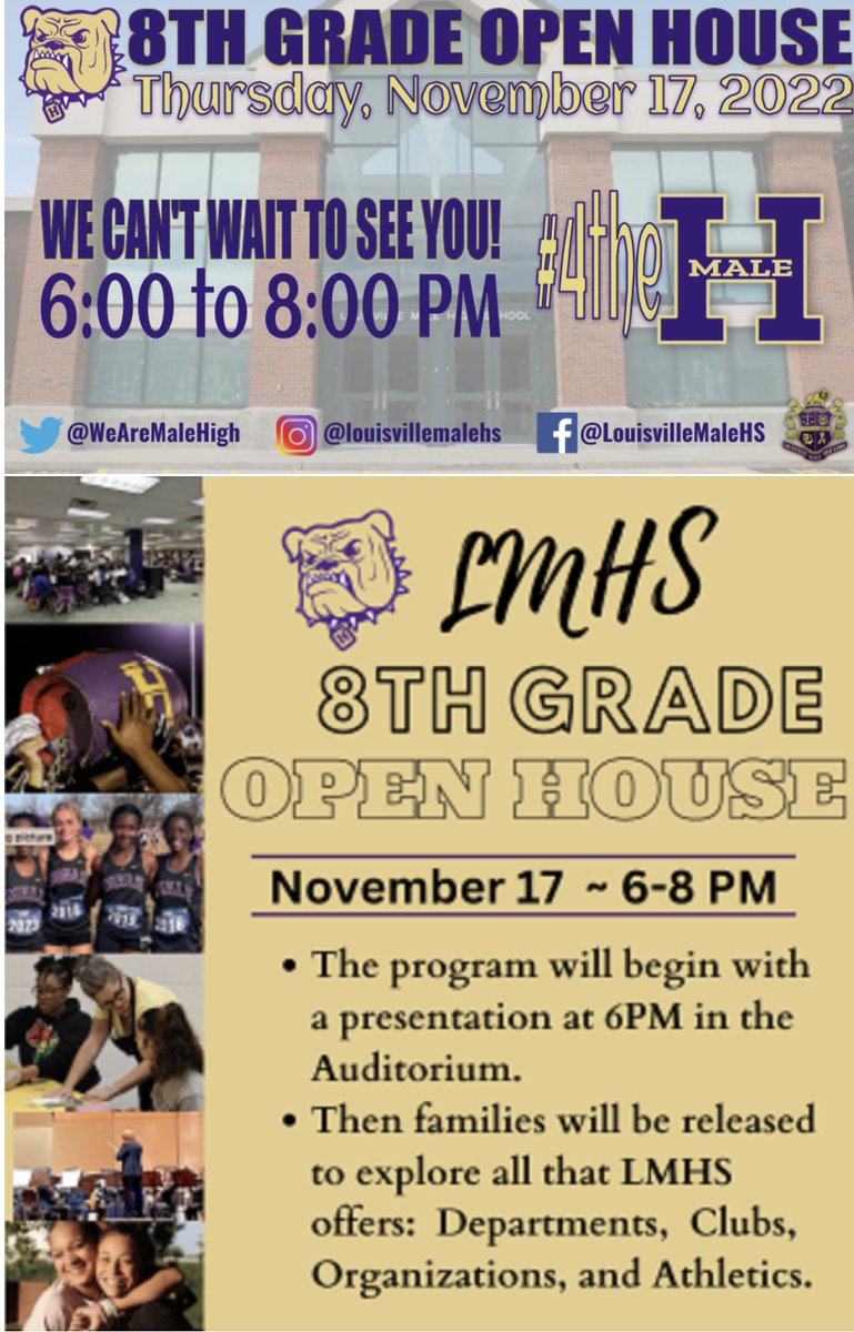 Amy Strite (@amystrite) on Twitter photo Calling all <a href="/barretjcps/">Barret TMS</a> 8th grade families…don’t miss this chance to tour Louisville Male High School and find out what it takes to be part of the #dawglife! @MalePrincipal <a href="/WeAreMaleHigh/">Louisville Male High School</a> Calling all <a href="/barretjcps/">Barret TMS</a> 8th grade families…don’t miss this chance to tour Louisville Male High School and find out what it takes to be part of the #dawglife! @MalePrincipal <a href="/WeAreMaleHigh/">Louisville Male High School</a>