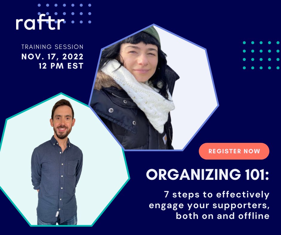 RaftrGetCurrent's tweet photo. Today’s the day! Don’t miss the ‘Organizing 101: 7 Steps to Effectively Engage Your Supporters, Both On and Offline’ webinar training with veteran organizer, @vbombboom (@CaringAcrossGen &amp; @seiu1021).

https://t.co/11upbWM9xN https://t.co/J3HdHs735Q