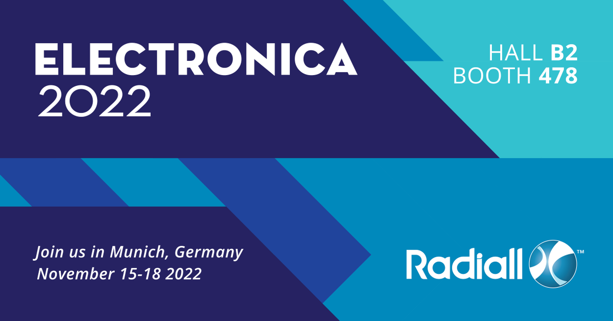 RadiallGroup's tweet photo. Find our team at @electronicaFair in Munich at booth B2.478! The show is almost over, so stop by to learn about our products, play a game and win some prizes. But don't worry - if you missed us, you can visit our website to learn about us: https://t.co/RqcRc546mP https://t.co/8Fr9hCRpH4