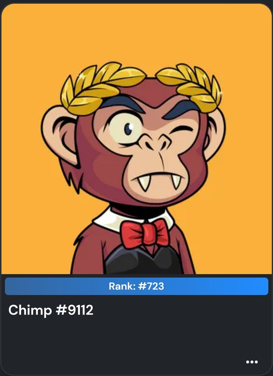 For some time now I've been wanting a <a href="/CronosChimpClub/">Cronos Chimp Club (Official)</a> I seen a steel of a deal on a sub 1000 rank so I can say I am proudly a member of the CCC.. next step #LoadedLions