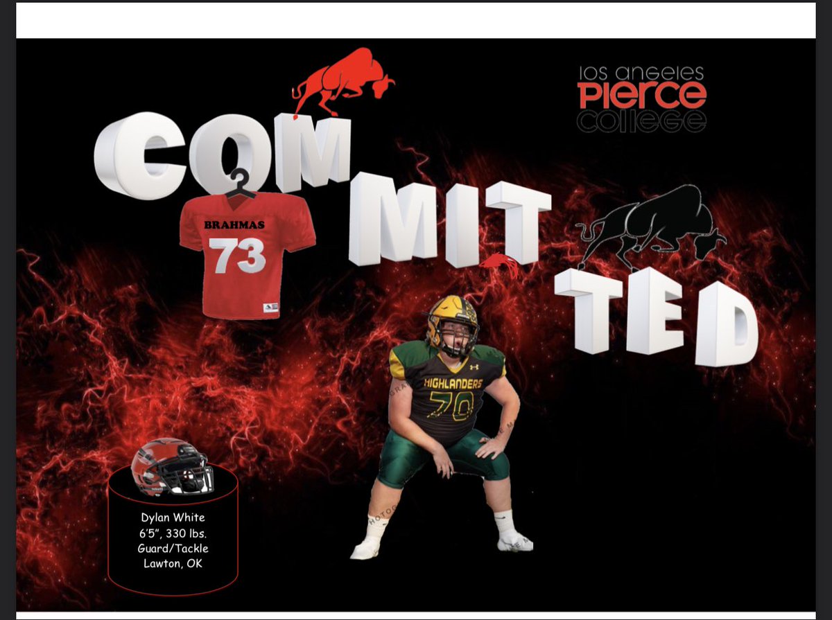 Welcome 6’5 330lb Dylan White to the Brahma family.