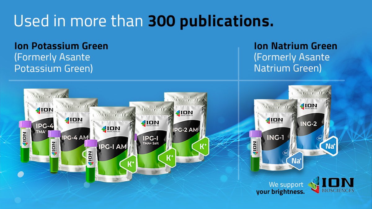 Celebrating &gt;300 publications for our best-in-class sodium and potassium indicators. From plants, to microbes, to mammalian cell assays – scientists have discovered amazing things using our products. We thank you for all your Brilliant work!

#IonChannels #DrugDiscovery