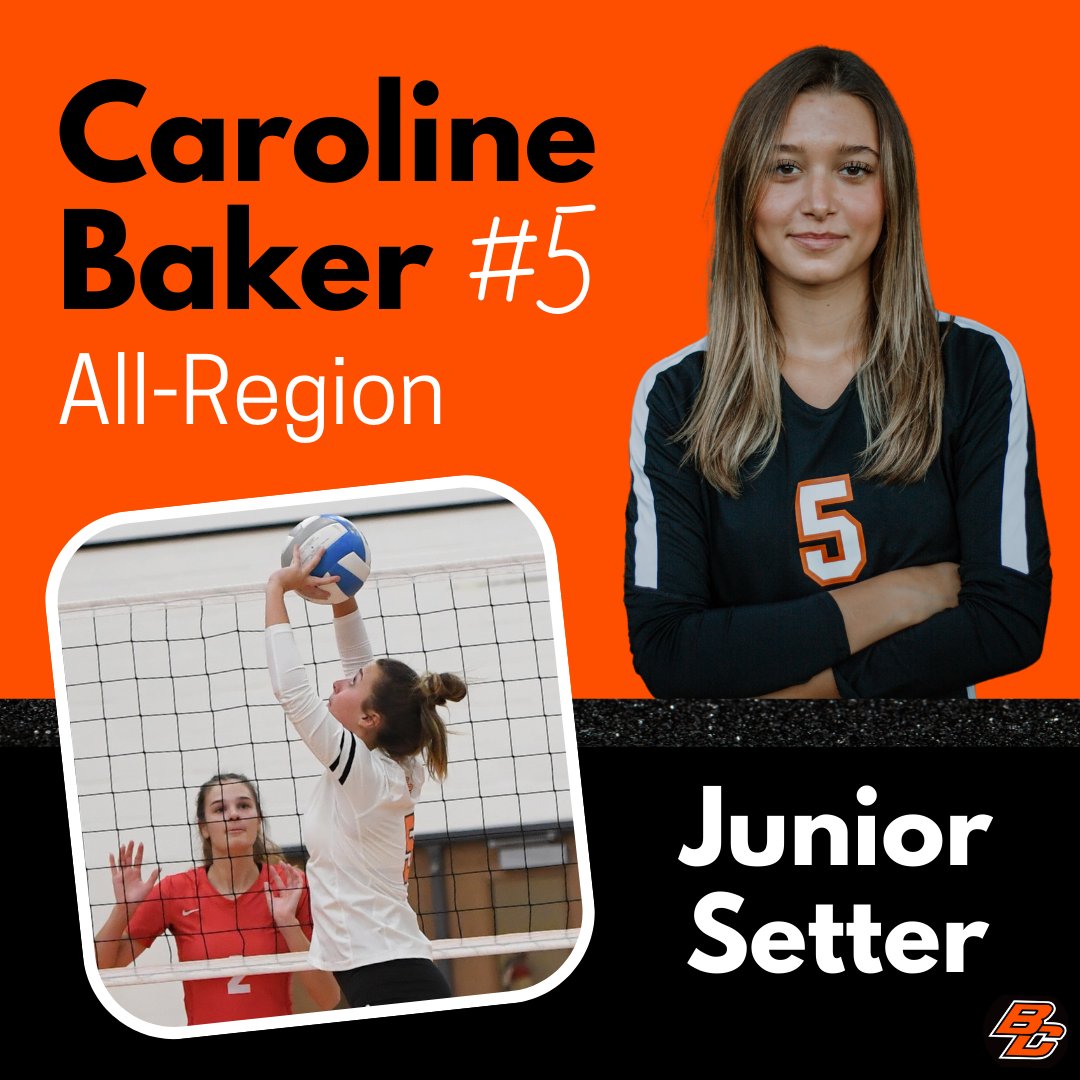 Congrats to our Junior Setter, #5 Caroline Baker on being named All-Region! The BCVB program is very proud! #GoBulldogs #BCVB