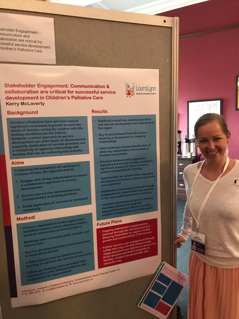 We’re thrilled to have 9 poster presentations at @cpcconf2022 showcasing the work and #research carried out by the team in @LauraLynnHospice.  Pop by and meet CEO <a href="/KMcLaverty/">Kerry McLaverty</a> at her posters if you’ve time. #cpcc2022 #childrenspalliativecare