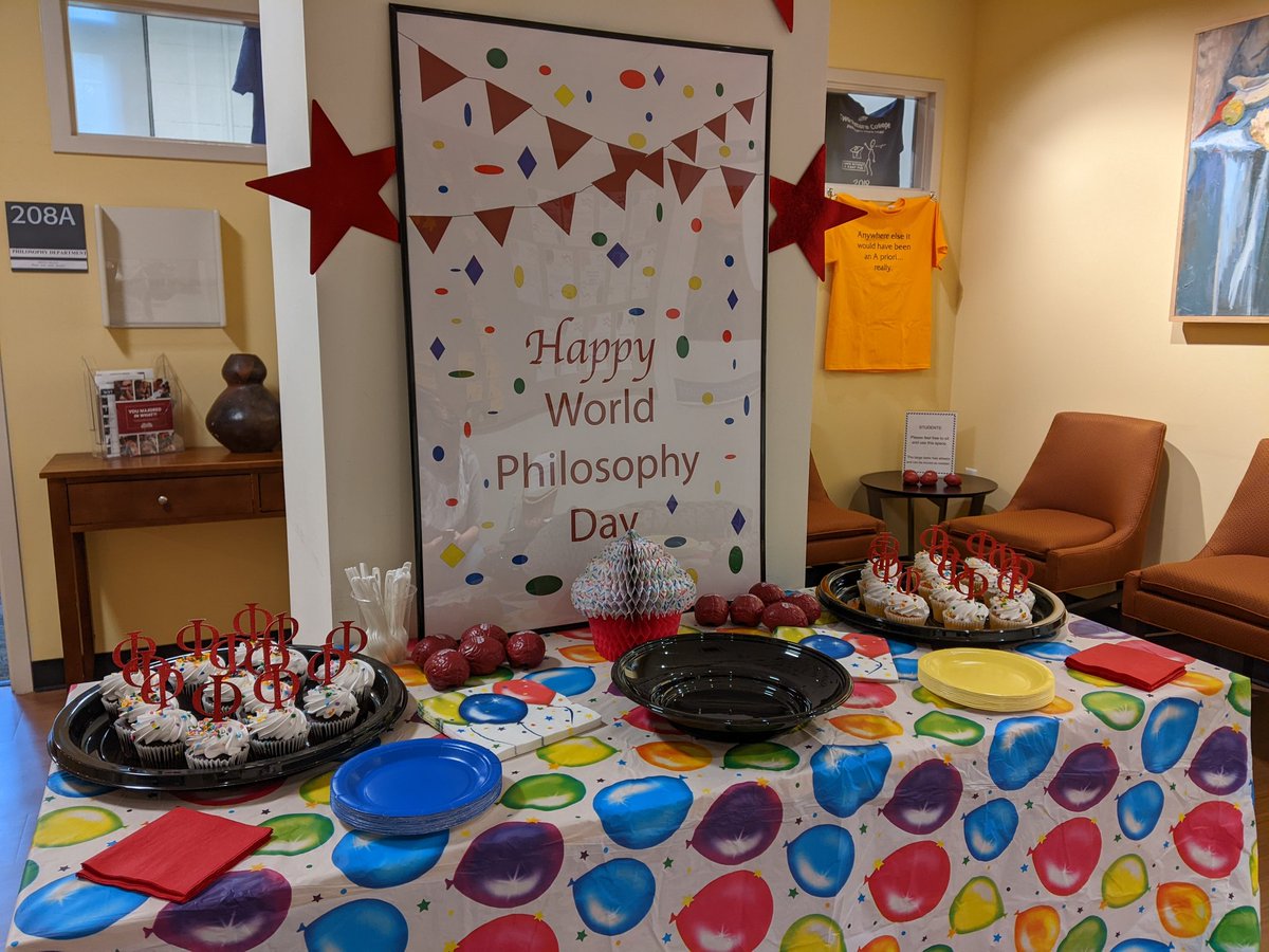 Do we know how to celebrate #WorldPhilosophyDay2022? Yes. Yes we do.