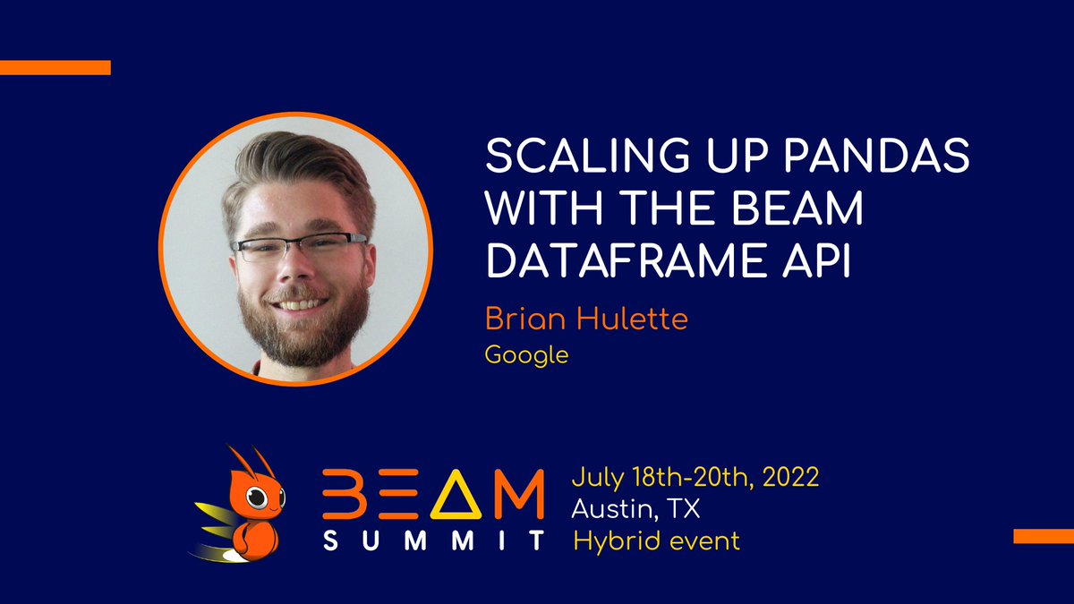 In this talk @BrianHulette demonstrates how Beam’s pandas-compatible DataFrame API provides the best of both tools. Go watch it here 👀 bit.ly/3DCGjsr