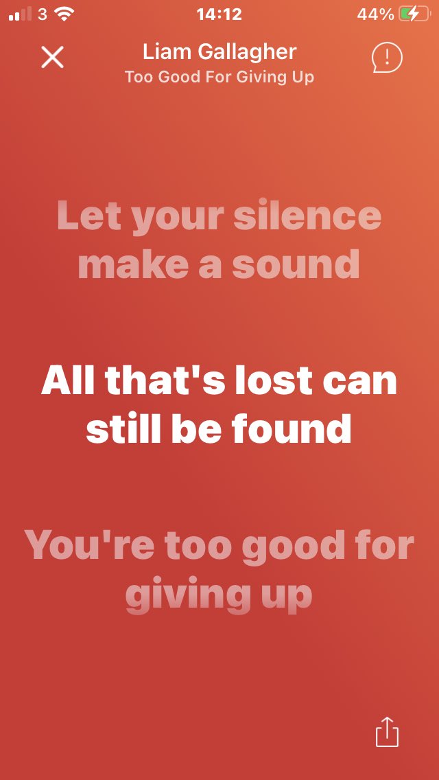 B4ARMYB4RNEY's tweet photo. Don’t give up, take your time, keep going, it will get better 🤝
Thank you @liamgallagher
#toogoodforgivingup
#talkclub10 https://t.co/r3M8g5xd0g