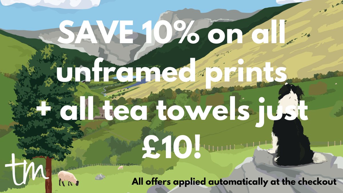 FINAL DAYS OF OFFERS!

My Black Friday sale is on until Sunday 27th Nov - snap up a bargain with 10% off all unframed prints + all tea towels reduced to just £10, while stocks last. 

tabithamary.co.uk

#blackfriday #sale #travelprint