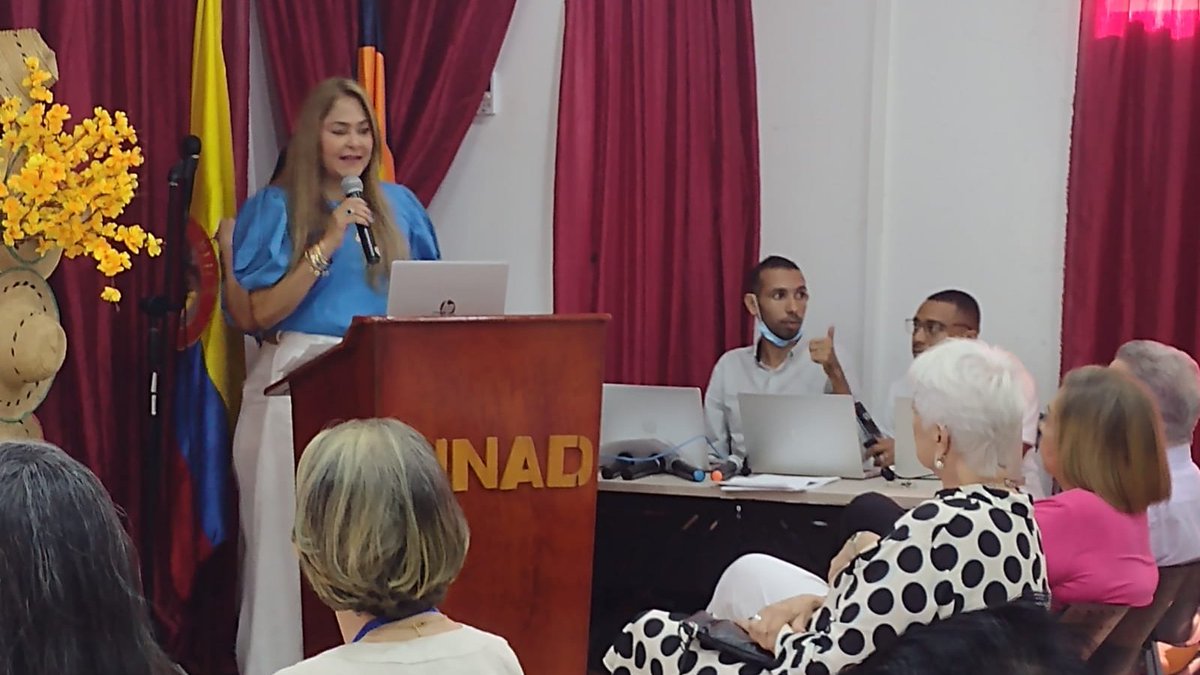 UniversidadUNAD's tweet photo. #EnEsteMomento 

Mardelia Padilla, directora de la #UNAD @UnadZonaCaribe, instala el 🎶Tercer Festival Internacional Universitario de Música Vallenata.🏆Un evento desarrollado en honor a la juglaresa #RitaFernándezPadilla. 

Sigue la transmisión ➤  https://t.co/PmEsdxmYV7 https://t.co/S60WqCxGwV