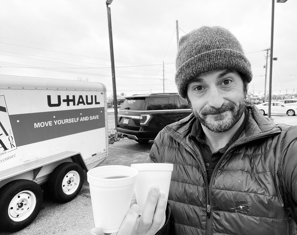 after our house concert last night in rockford, IL i dropped of bandies and started rolling east.  made it to lafayette, IN.  back on the road this morning. headed to columbus, OH where i drop of rental trailer and truck and pick up the van with new transmission.