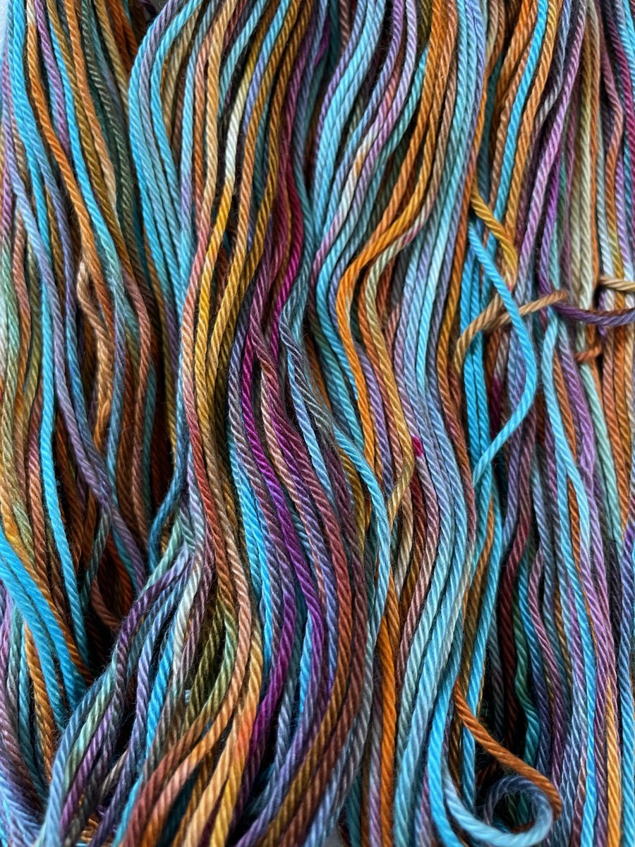 FromTheCauldron's tweet photo. 100g of a one-of-a-kind Pima cotton yarn

£20 inc free UK P&amp;P

Here's how I dyed this unique colourway:

https://t.co/aB41jLyMtK

#EarlyBiz #UKWeekendHour #UKGiftHour #UKGiftAm #MHHSBD #craftbizparty #ukmakers #htlmp #bizbubble #knittingtwitter #UKcraft #craftyfeatures https://t.co/D7i1ttO2ih