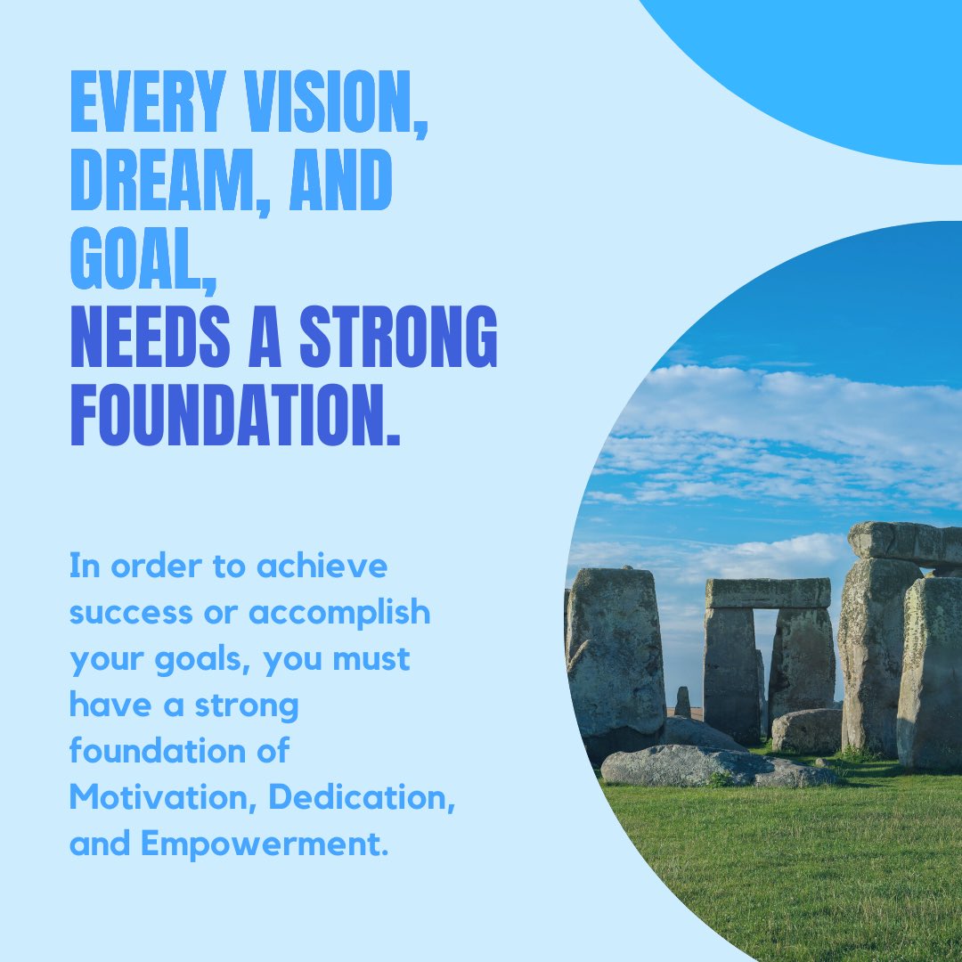 _LimitlessEMP's tweet photo. To build a legacy and achieve your dreams, you MUST have a STRONG FOUNDATION.
#motivation #strength #faith #dedication #dailymotivation #strongfoundation #strong #foundation #determination #dailyquotes #motivational #empowerment #empowered #limitless #limitlesslyempowered https://t.co/GpOq6nwp6X