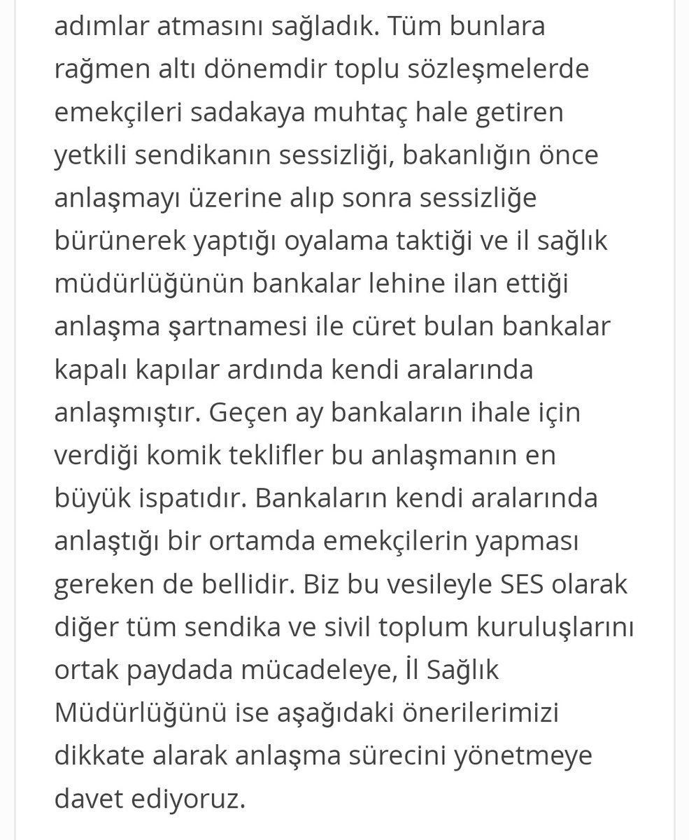 ortak paydada mücadeleyi büyütmemiz lazım. @SaHaDernegi @Gsi2015 @anadolusaglikgm @hursagliksen @hepsen_2020 @SCalisanlariSen @AHEF2008 @hekim_birligi @tibbiyelisozluk @SedatAtlas79 @SaglTum @hemsireyizbiz_ @TLHemsireleri @personel_saglik @agisaglik @saglikperrsonel