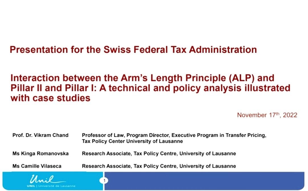 Tax Policy Center of the University of Lausanne tweet media