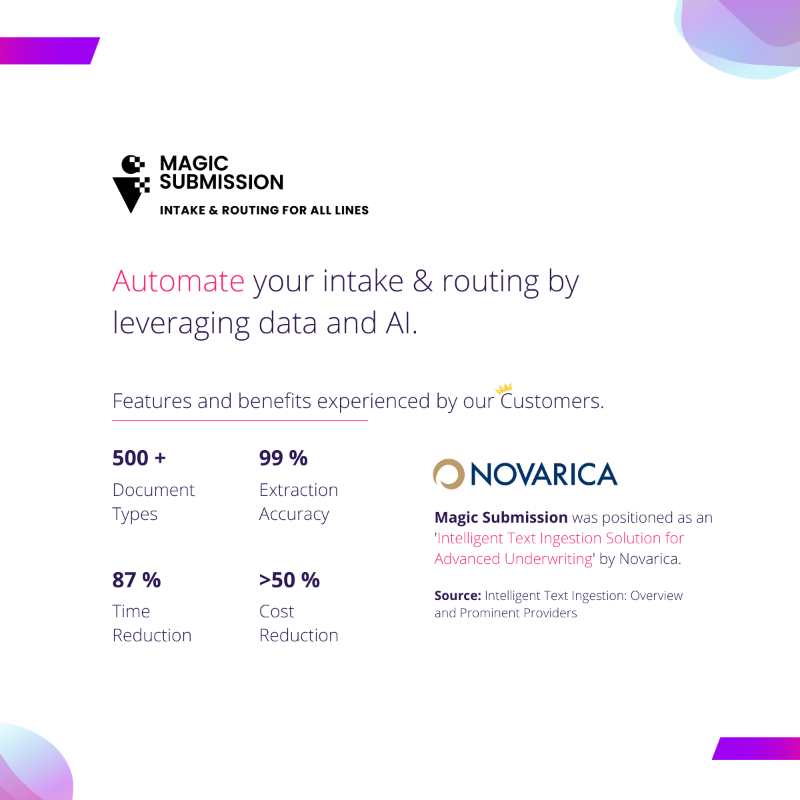 intellectAI's tweet photo. Empower your underwriters by automating submission intake and prioritize submissions based on your customer's predefined appetite and improve success ratio. Learn more: https://t.co/dOqw24c7cu #underwriting