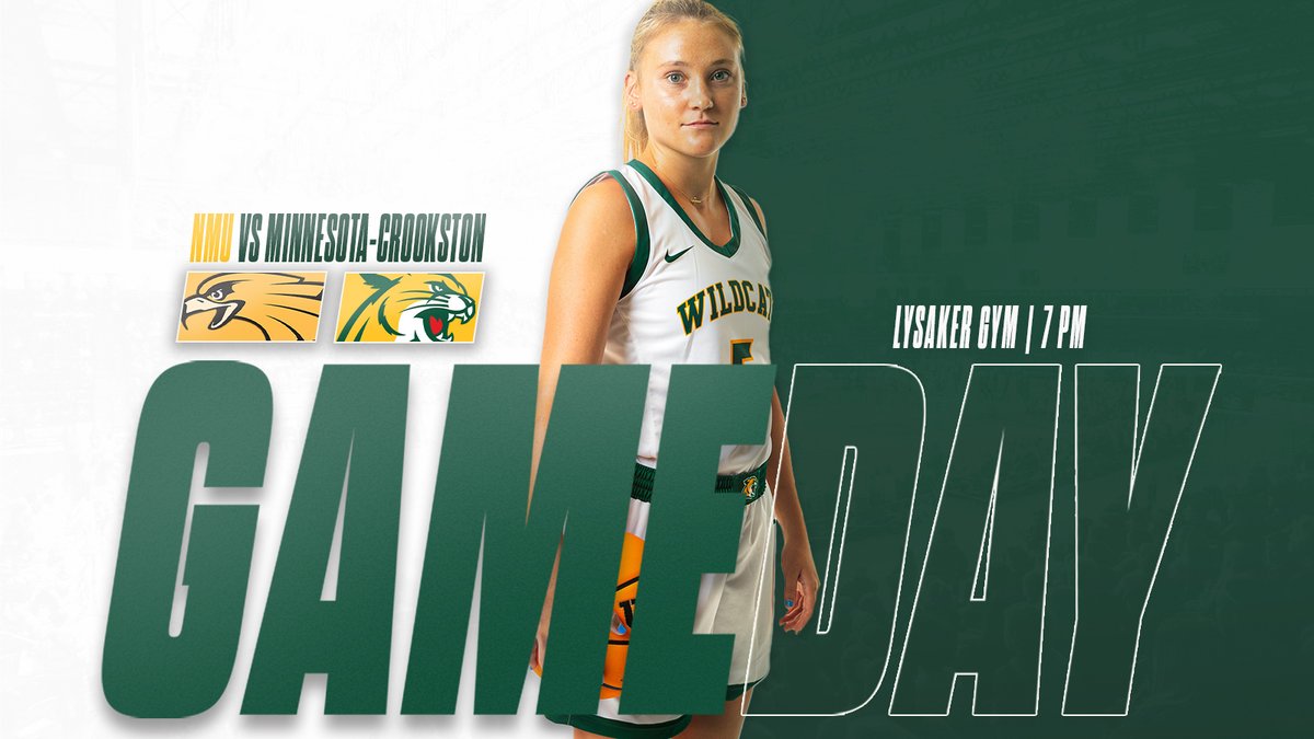 Back on the road tonight to take on the Golden Eagles. 

🆚 Minnesota Crookston
📍 Crookston, MN
🕓 7 PM

📺 bit.ly/3GncMV0
📻 bit.ly/3EEPtVo
📊 bit.ly/3EEPhWp

#NMUwildcats #ShareNMU