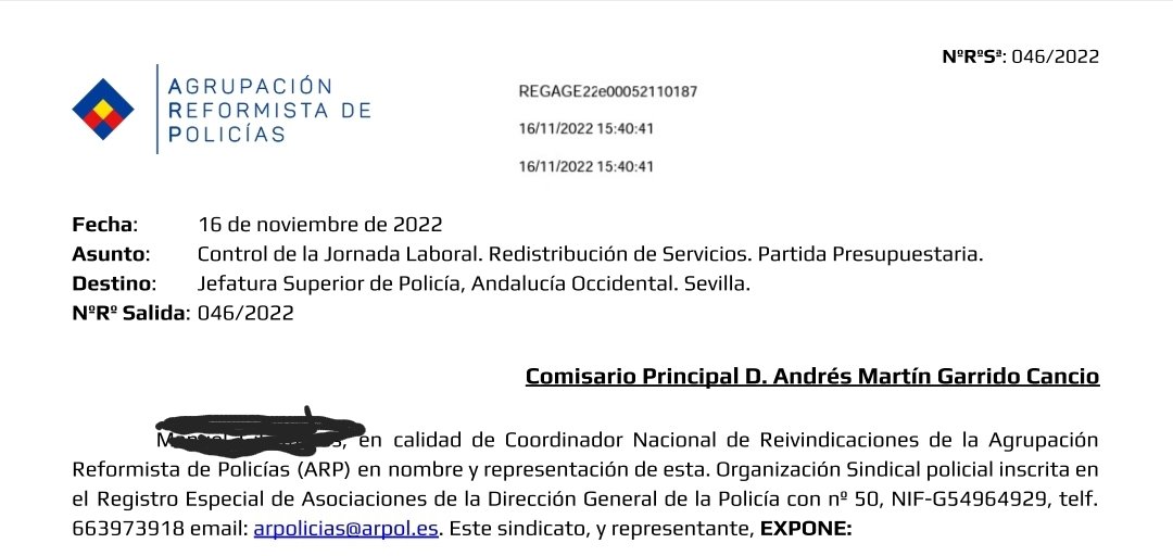 arp_sevilla's tweet photo. Problemática con los GOR, desmantelan los Distritos de Sevilla. Se convertirán las Comisaría en centros cívicos?? Con el dineral que se han gastado!!!🤦‍♂️🤦‍♂️escrito realizado. ARP con los funcionarios afectados 👨‍✈️👩‍✈️💪💪 https://t.co/k09w88tx9q https://t.co/AiGwXkUH9n