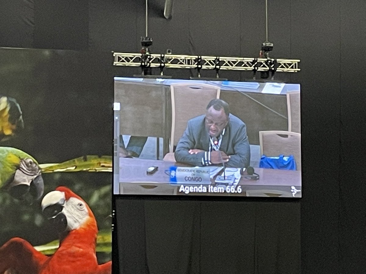 UWCEFS's tweet photo. Delegates from DRC 🇨🇩 and Singapore 🇸🇬advocating for scientific genetic evidence from @UWBiology CEFS Dr. Sam Wasser to be taken into accounted into the 🐘🧬 ETIS Report at #CITESCoP19 #ComitteeII https://t.co/rdMMJgd2MA