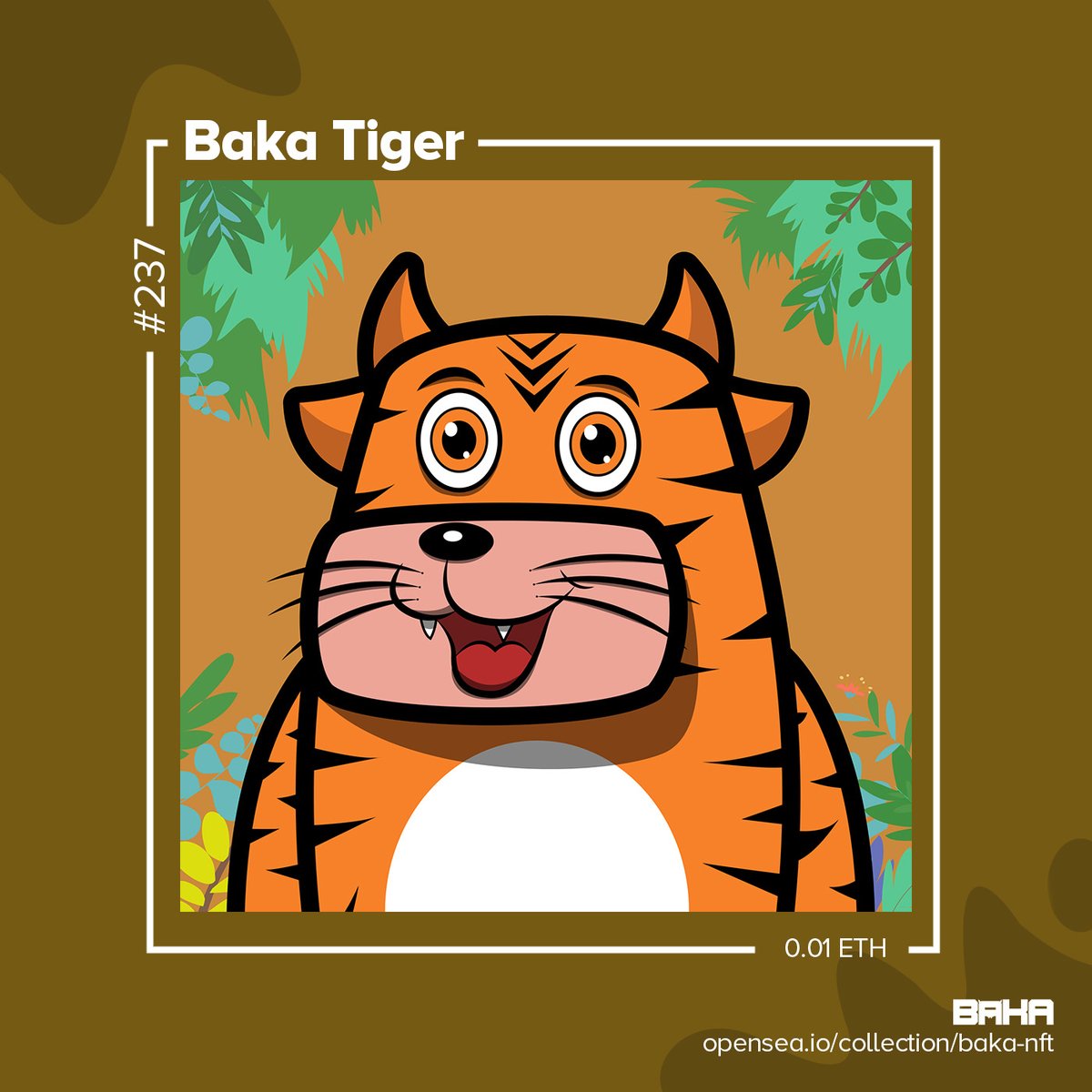RAWRR!!! Baka Tiger 🐮

Not a Zoo here 
opensea.io/collection/bak…

#BakaNaman #cryptoartph #nftartph #nftmarketph