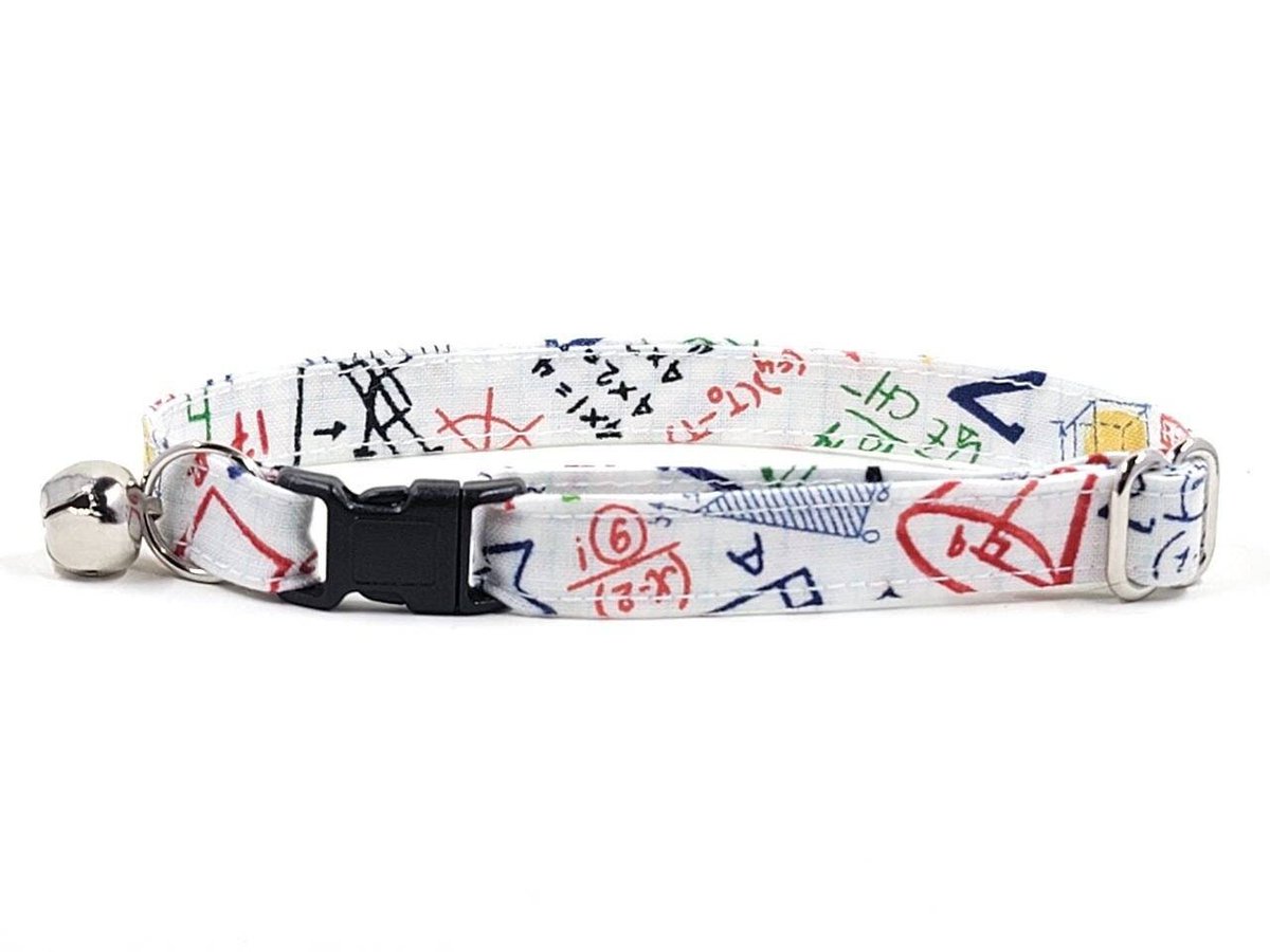 oddballcattoys's tweet photo. Excited to share the latest addition to my #etsy shop: Mathematics Cat Collar - Small Kitten to Large Cat Sizes - Optional Bell - Novelty Cat Collar, Math Teacher Gift, Cat Dad Gift https://t.co/Wmo2tIYa0x #white #no #quickreleasebuckle #cat #flat #catdadgift #mathteac https://t.co/1SjVUxWwKQ