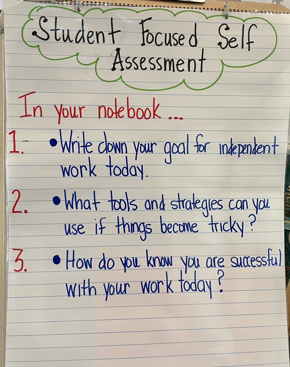 Visiting a classroom where each workshop every day has a routine to build student independence and agency. The Share always ends with a quick reflection of how their individual plans worked and what is their next step, why, and how. I’m in love! 😍 #TCRWP