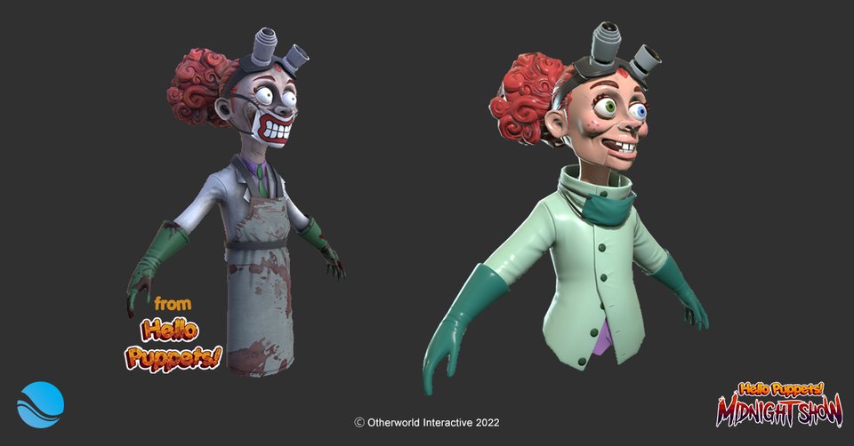 We're following in the footsteps of Riley Ruckus with this one, and analysing our favourite scientists' looks during 'Hello Puppets' and 'Hello Puppets: Midnight Show' ...🔬👩‍🔬 The results? Amazing 🤯⚛️ #IndieGameDev #indiegames #HorrorGames #HorrorFam