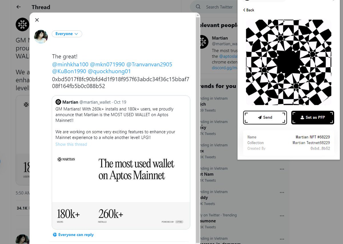 The great! 
<a href="/minhkha100/">Minh Kha Nguyen</a> <a href="/mkn071990/">NMK π²</a> <a href="/Tranvanvan2905/">Tran Van Van ❤️ Memecoin</a> <a href="/KuBon1990/">Ku Bon</a> <a href="/quockhuong01/">Quốc khương</a>
0xbd5017f8fc90bfd4d1f918f957f63abdc34f36c15bbaf708f164fb5b0c088b52