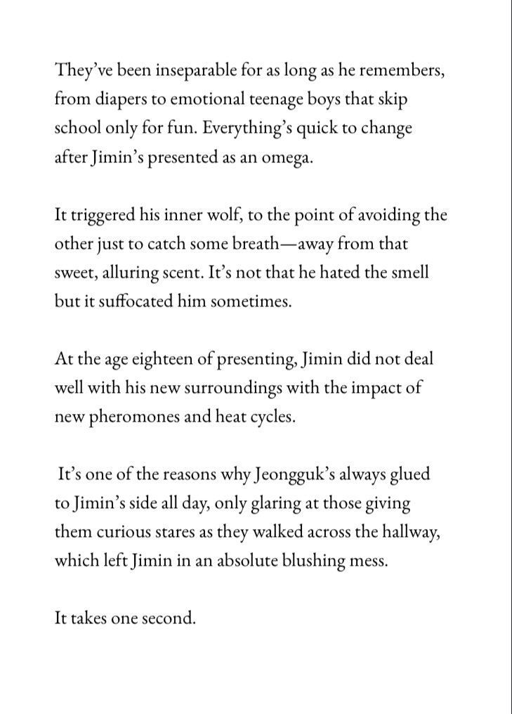 jkoojmi's tweet photo. our bond — #jikookau 
 
alpha jungkook thought his adoration for jimin was in brotherly way but it proves him wrong when… https://t.co/GBN148rJXI