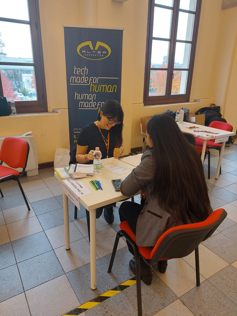 alteafederation's tweet photo. Oggi siamo presenti a ben due Career Day! Al @polimi, con le nostre company Nextea e ABS, e all'Università del Piemonte Orientale, per presentare le opportunità professionali offerte da Altea Federation.
#alteafederation #human #innovation #growth #talent #recruitment #careerday https://t.co/rKR8iZ25Y4