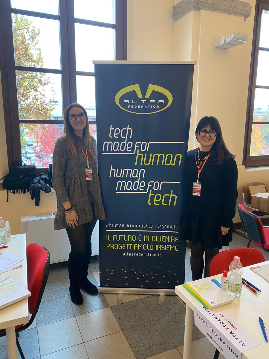 Oggi siamo presenti a ben due Career Day! Al <a href="/polimi/">Politecnico di Milano</a>, con le nostre company Nextea e ABS, e all'Università del Piemonte Orientale, per presentare le opportunità professionali offerte da Altea Federation.
#alteafederation #human #innovation #growth #talent #recruitment #careerday