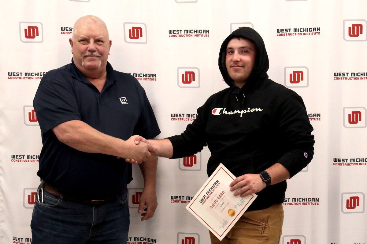 Last week AMI's own Aiden Sifton and Diego Babb became NCCER Core certified! They graduated with exceptional technical and interpersonal skills they gained while attending the West Michigan Construction Institute! Congratulations to Aiden and Diego!