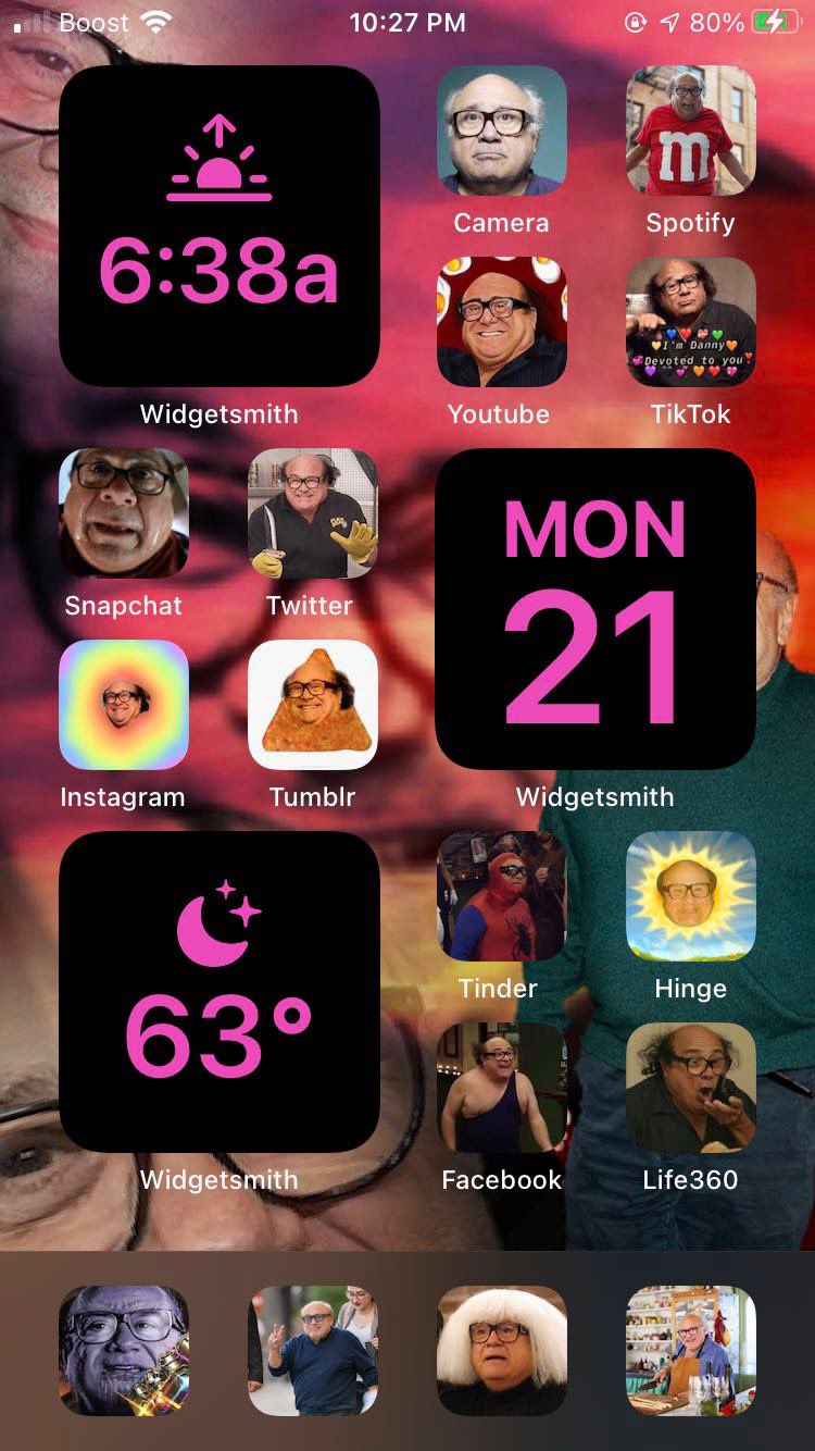 Happy birthday danny devito

i will never be able to top this theme for my phone 