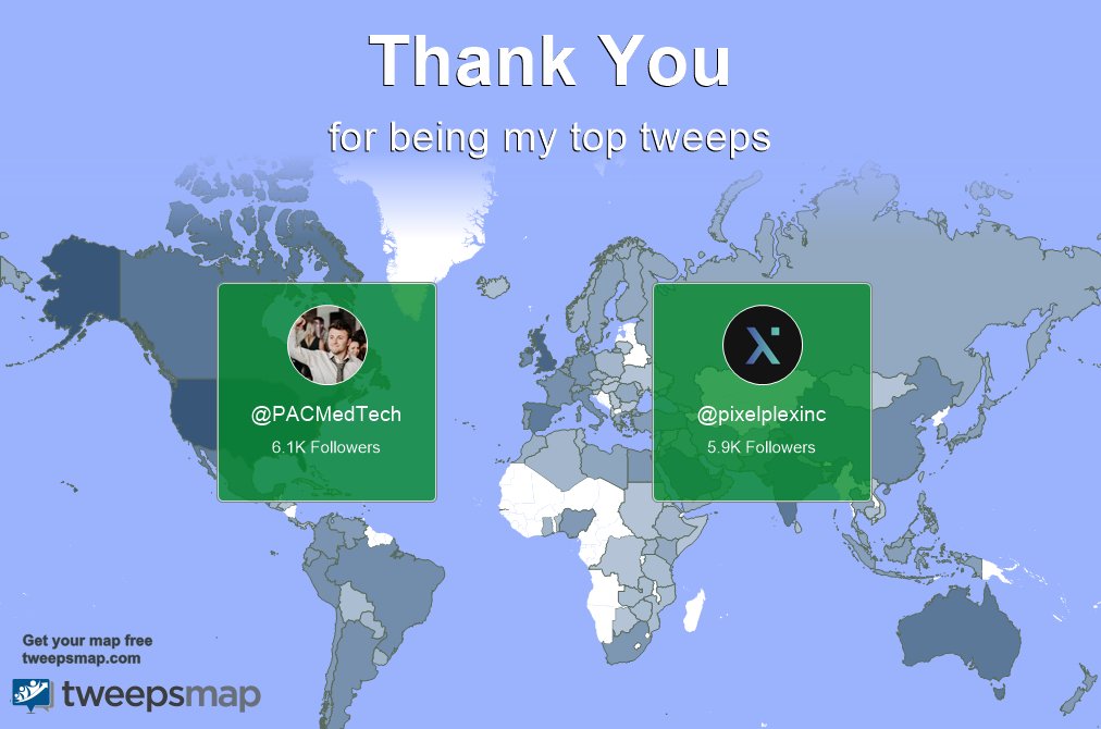 Special thanks to my top new tweeps this week <a href="/PACMedTech/">Peter A. Cole, MHA</a>, <a href="/pixelplexinc/">PixelPlex</a>