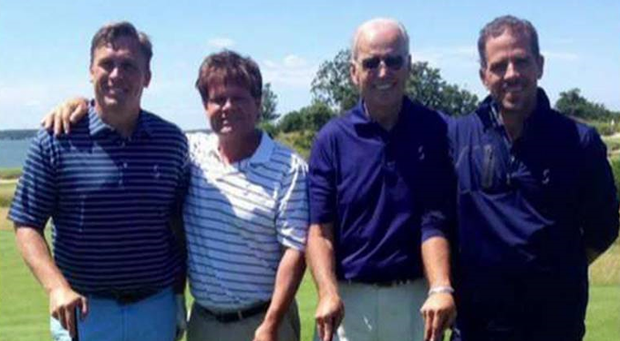 HouseGOP's tweet photo. Here we have Joe Biden meeting with his family members’ business partners. https://t.co/8pv4GSNyFV