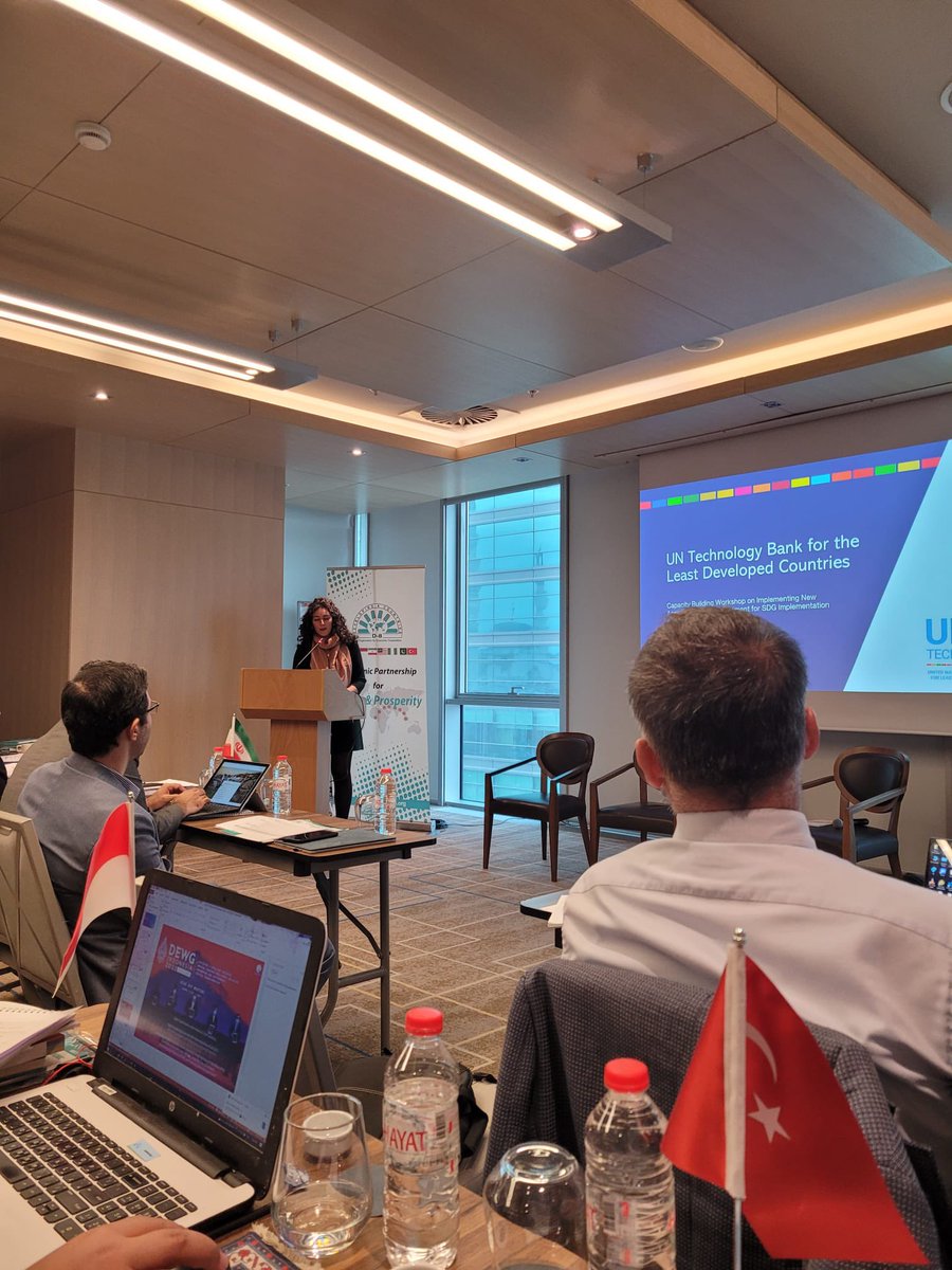 UNTechBank's tweet image. 🤝 #partnerships for #TechTransfer is key to achieving #StructuralTransformation &amp;amp; the #SDGs in the 46 #LDCs

@FedericaFalomi shared @UNTechBank’s work on #TNAs &amp;amp; #TechTransfer at the @UNDESA &amp;amp; @D8org #capacitybuilding Workshop on #Egoverment for #SDG Implementation in #Turkiye🇹🇷