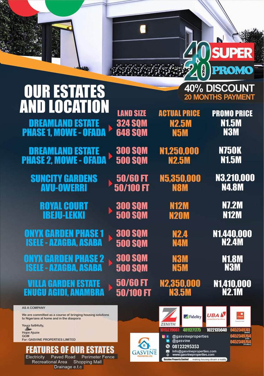iamdorsel's tweet photo. Now is the time to invest with us at Gasvine properties Ltd. call 08068491530 for more details 
#30BG #doggy https://t.co/hVzUsQ2cRw