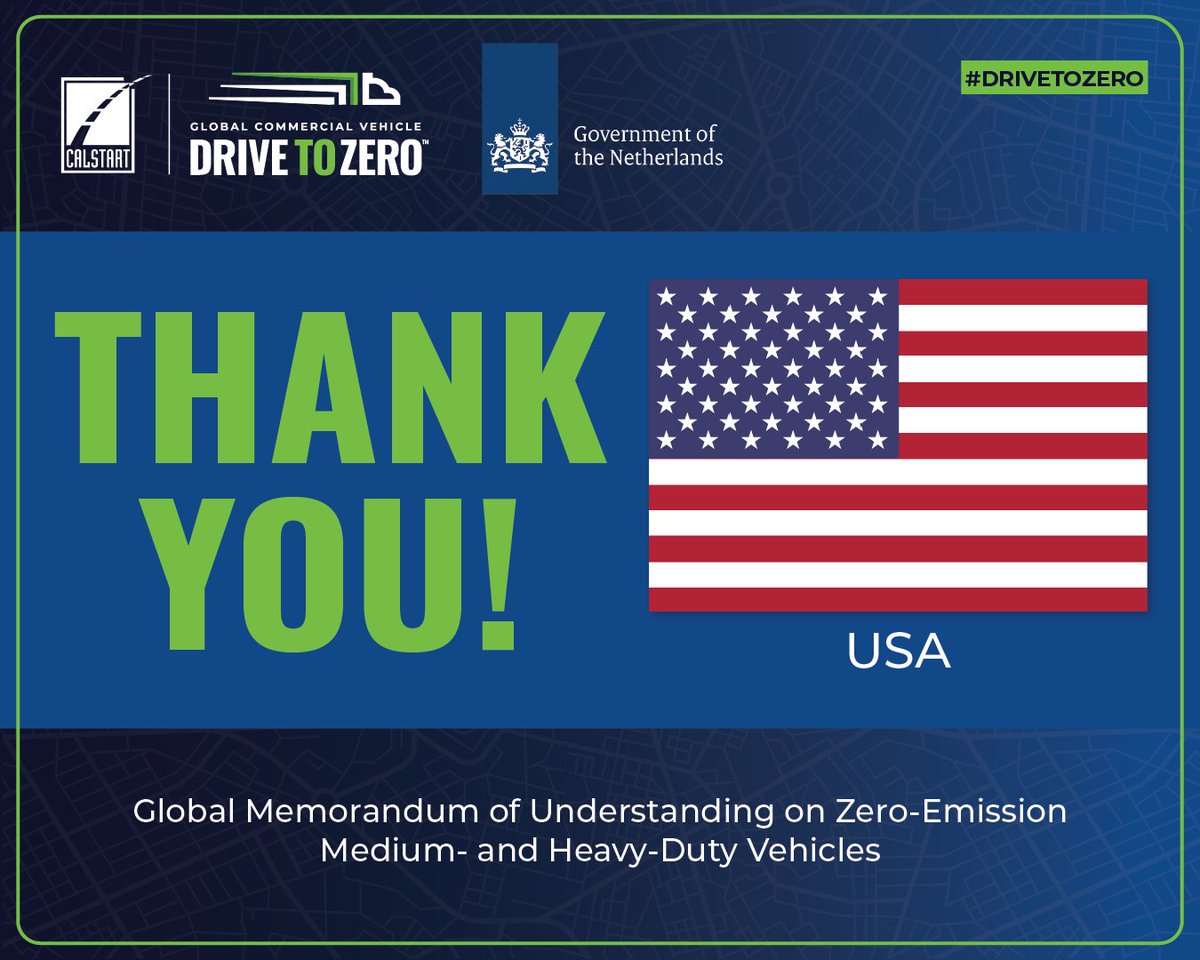 <a href="/POTUS/">President Donald J. Trump</a> &amp; @Whitehouse took a historic step in support of #ZeroEmission transport today at #COP27.
 
By signing <a href="/TeamDriveToZero/">Global Commercial Vehicle Drive to Zero</a> &amp; the #Netherlands’ Global MOU, the U.S. is supporting a path to 100% zero #emission sales of new MHDVs by 2040.
calstart.org/biden-administ…