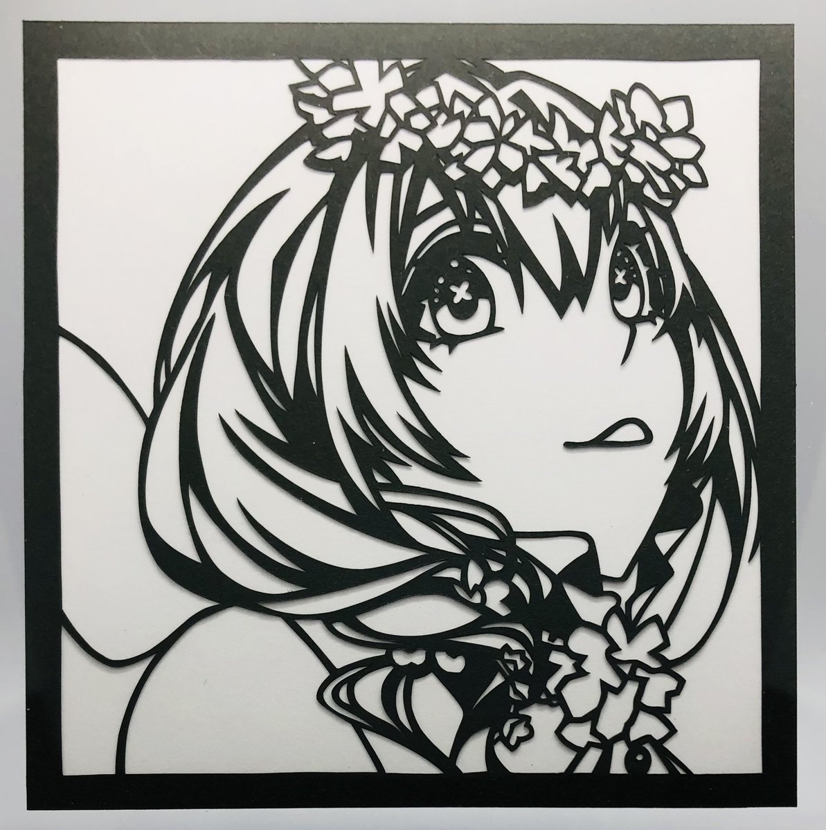 雨と紫陽花の大妖精、木ノ宮四葩さん。

#木ノ宮四葩
#見て見て大妖精
#切り絵 