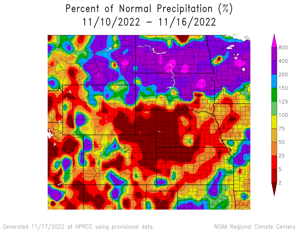 HPClimateCenter's tweet photo. A winter storm brought much-needed precipitation to the northern part of the region, leading to some improvements in drought conditions. Read more at: https://t.co/i4qmgdZk3C #drought22 https://t.co/URSrzjgDtM