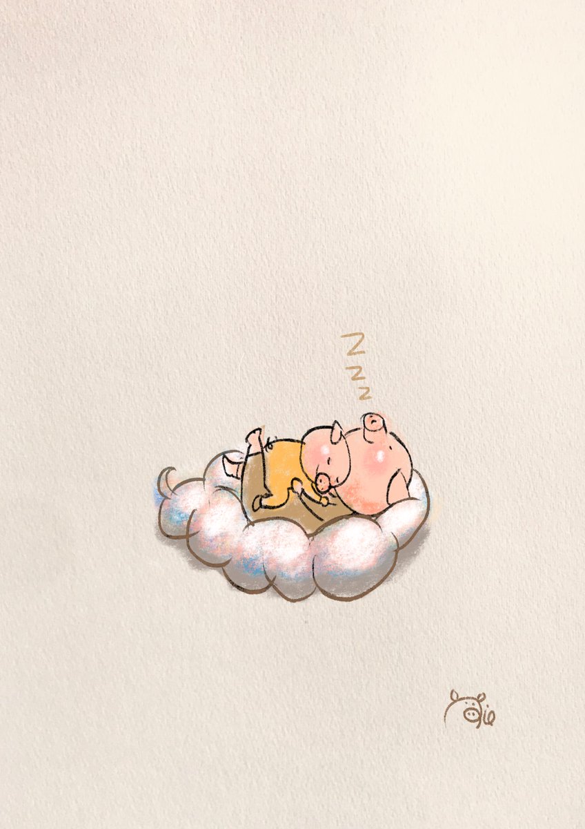 「最高のベッドで眠りたいなぁ 」|中谷 理恵 Rie Nakatani@絵画造形のイラスト