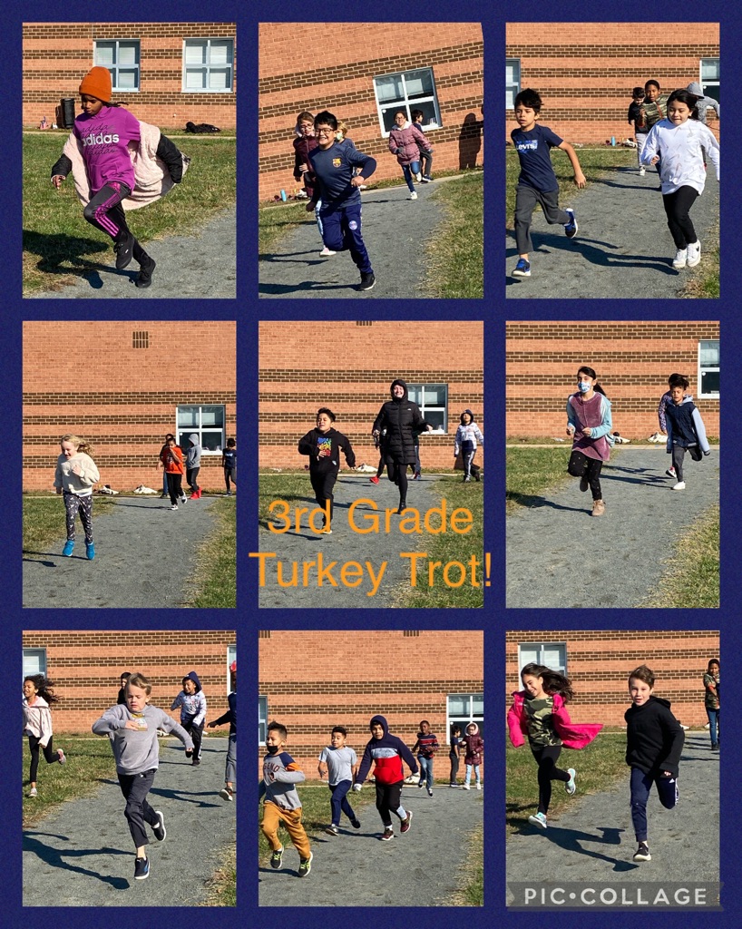 The <a href="/ParklawnFCPS/">Parklawn Elementary</a> 3rd grader are rocking their Turkey Trot!