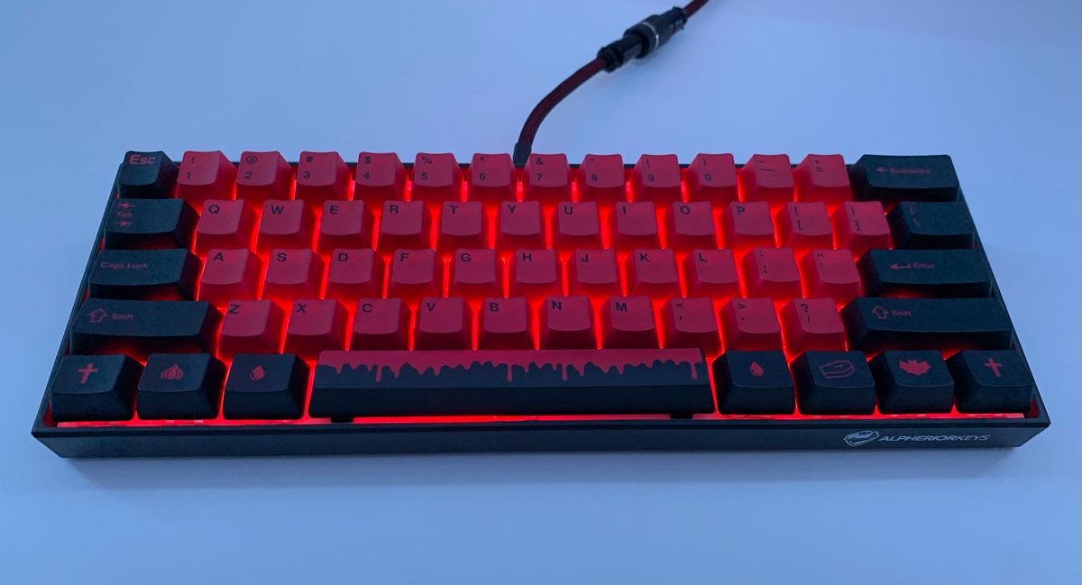 AlpheriorKeys's tweet image. 🔥❤️‍🔥🔥Blood Thirsty🔥❤️‍🔥🔥
Hai Twitter🥵 We’re giving away our HAWT Blood Thirsty Keycap Set!

To Enter
-Like &amp;amp; Retweet 
-Follow Us
-Comment a GIF❤️‍🔥

Winner Chosen Tomorrow! Good Luck everyone🔥🔥