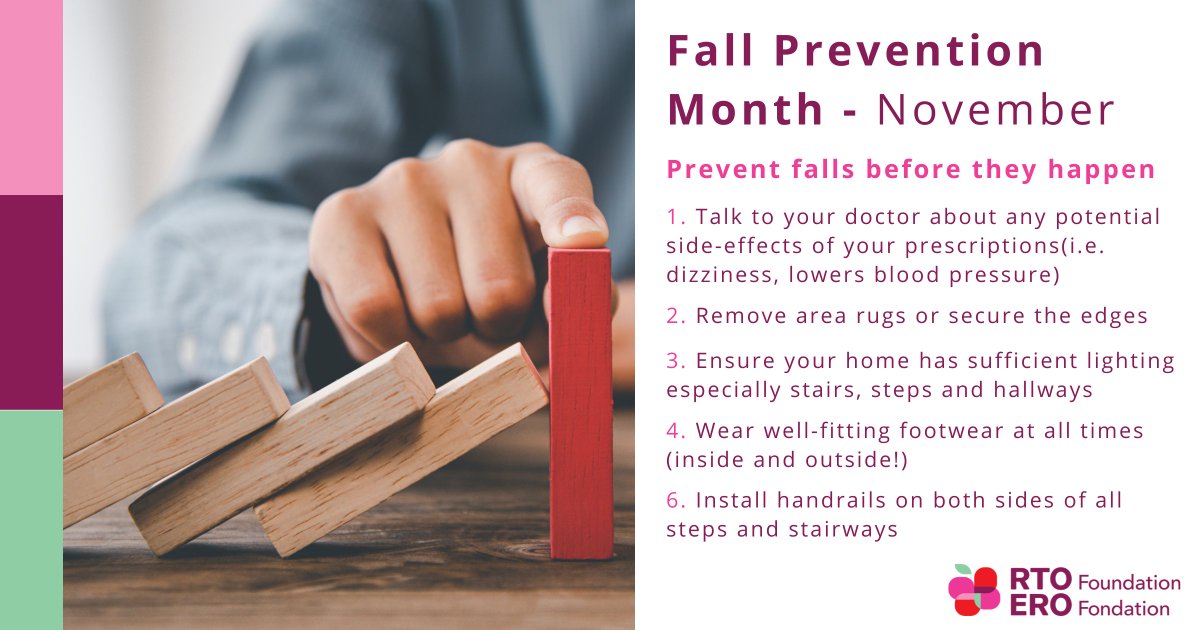 We want to prevent falls before they happen. Below is a short list of actions you can take to to help ensure you reduce your chances of falling. For more information during Fall Prevention Month, be sure to follow <a href="/fallpreventCA/">fallpreventionmonth</a>. #PreventFallsCA #FallPreventionMonthCA