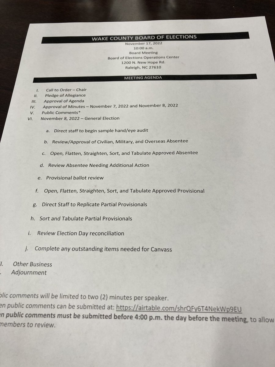 greg flynn (@gregflynn) on Twitter photo Lots of <a href="/WakeElections/">Wake County, NC Elections</a> workers ready for long pre-canvass meeting to review, approve & count absentee & provisional ballots, & conduct hand count audit of 2 precincts. Lots of <a href="/WakeElections/">Wake County, NC Elections</a> workers ready for long pre-canvass meeting to review, approve & count absentee & provisional ballots, & conduct hand count audit of 2 precincts.