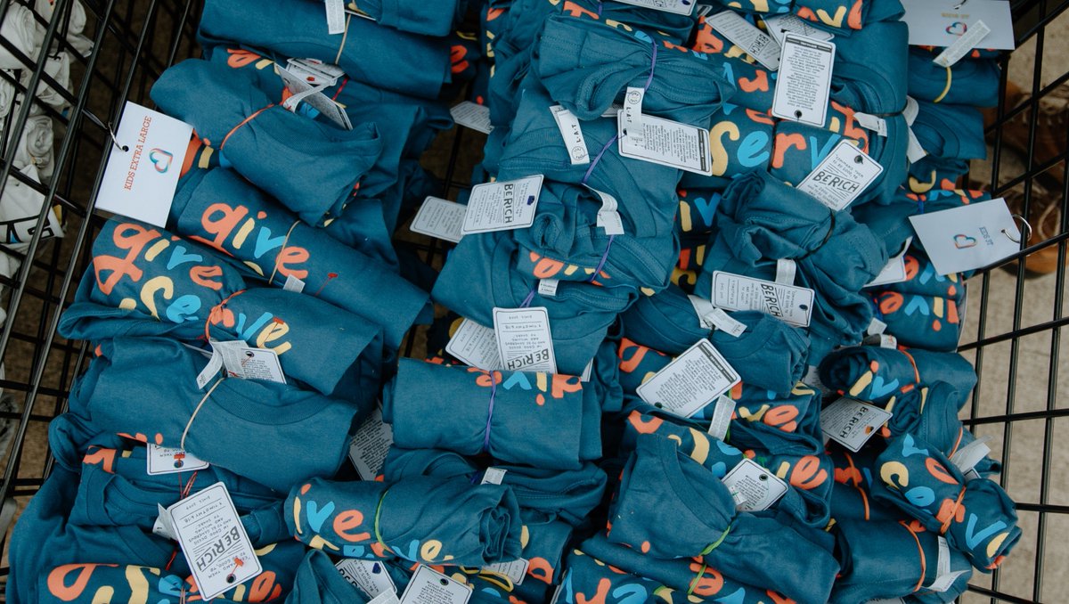 There's still time to order from the Be Rich shop, and rep #giveservelove all year long! Head to berich.org/shop to grab a t-shirt, hoodie, kids tee, and more!