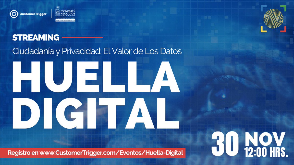 CustomerTrigger's tweet image. Asegura tu participación y regístrate en lnkd.in/eQU9CuRW ¡Cupos limitados! 😁
_
#CustomerDataProtection | #Datos | #DataDriven | #GDPR | #RGPD | #Chile | #Inconstitucional | #LaPGU | #Carabineros