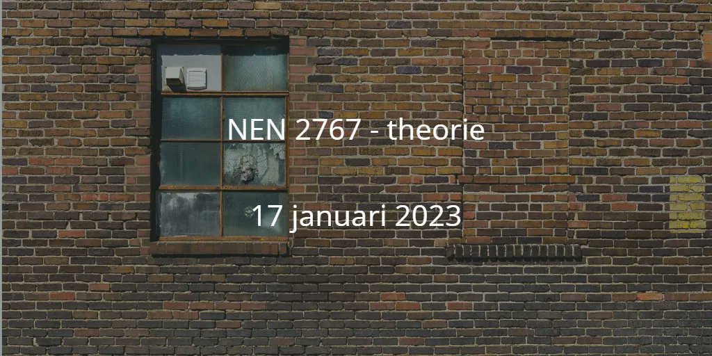 Hoe kun je de technische kwaliteit van gebouwen of installaties objectief en uniform meten met behulp van de NEN 2767? buff.ly/3A7sO1u