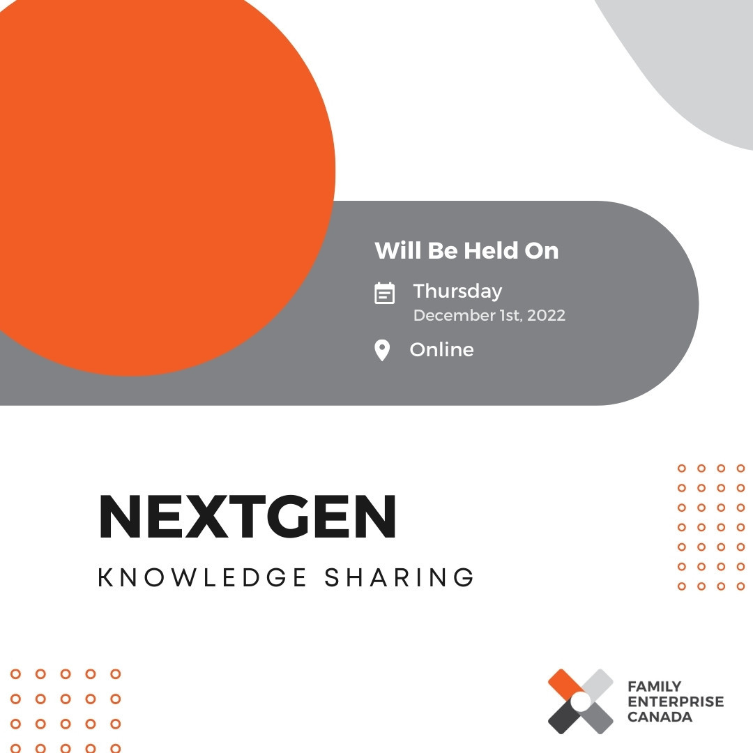 Attention NextGens! Join us for a NextGen community call on Thursday, December 1st to talk about what you want to learn about in 2023 and what you took away from the past year. To register, please visit: ow.ly/ukwg50LxouJ

#familybusiness #fambiz #nextgen