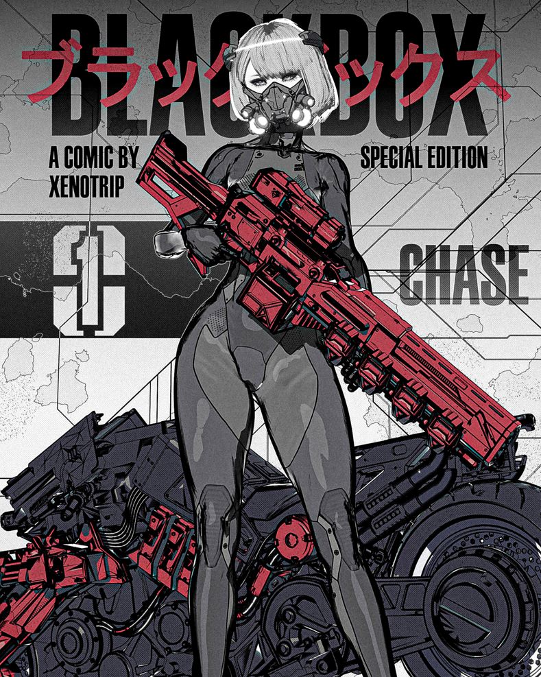 Just finished the cover art for my new cyberpunk web comic!! hope you like it 🤍❤️